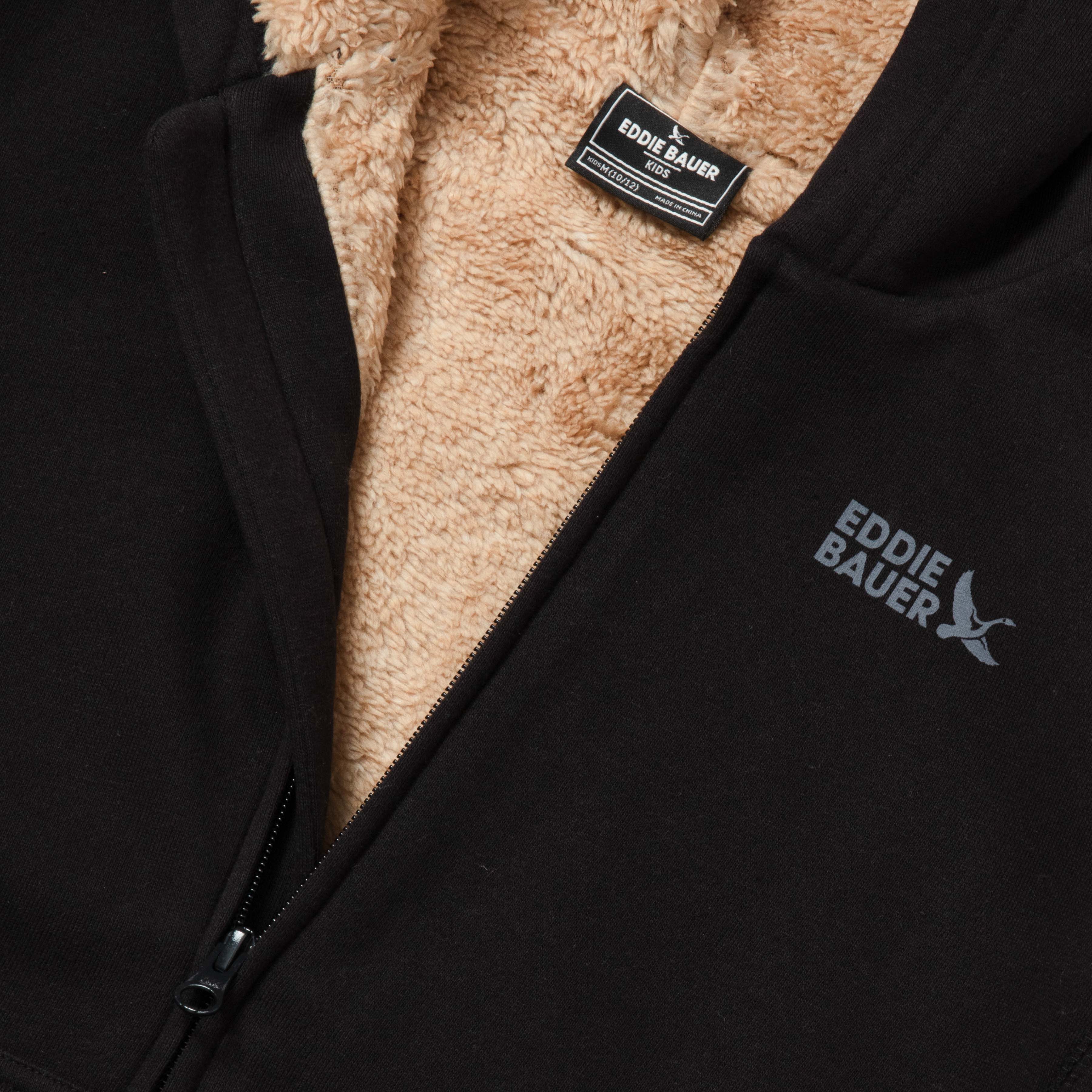 Boys Camp Fleece Faux Shearling Hoodie - Image 3