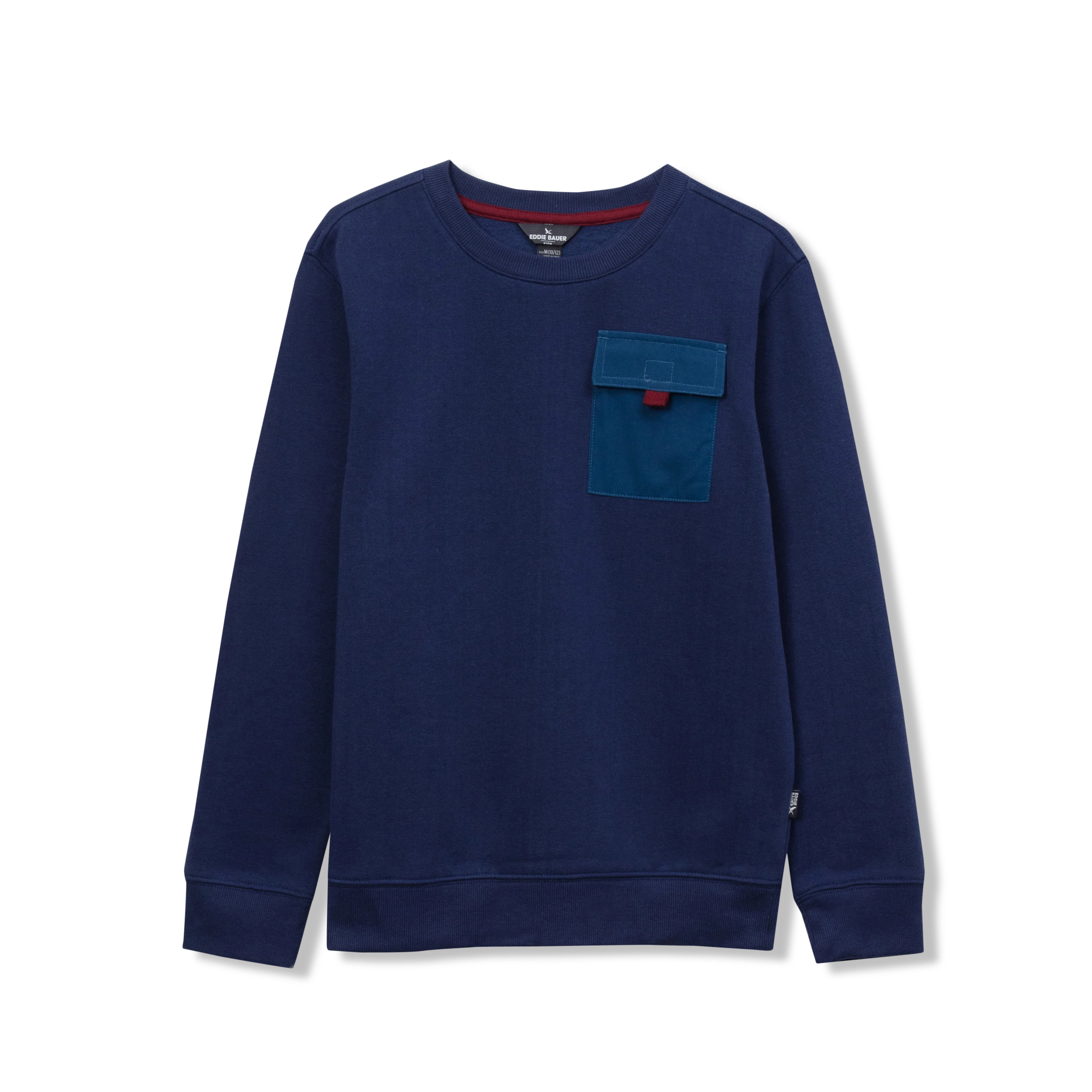 Boys Camp Fleece Pocket Crewneck - Image 5