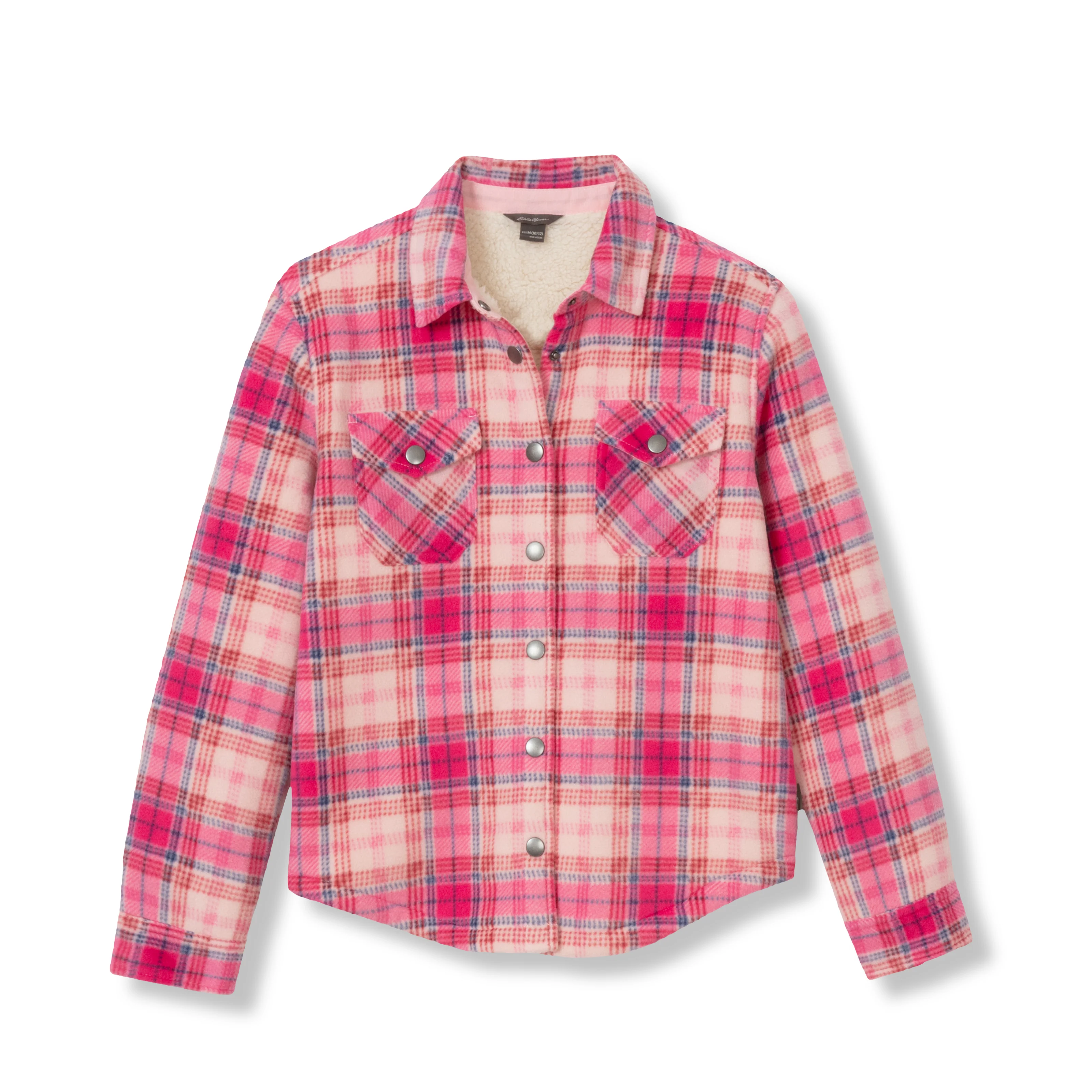 Girls Faux Shearling Shirt Jacket - Image 10