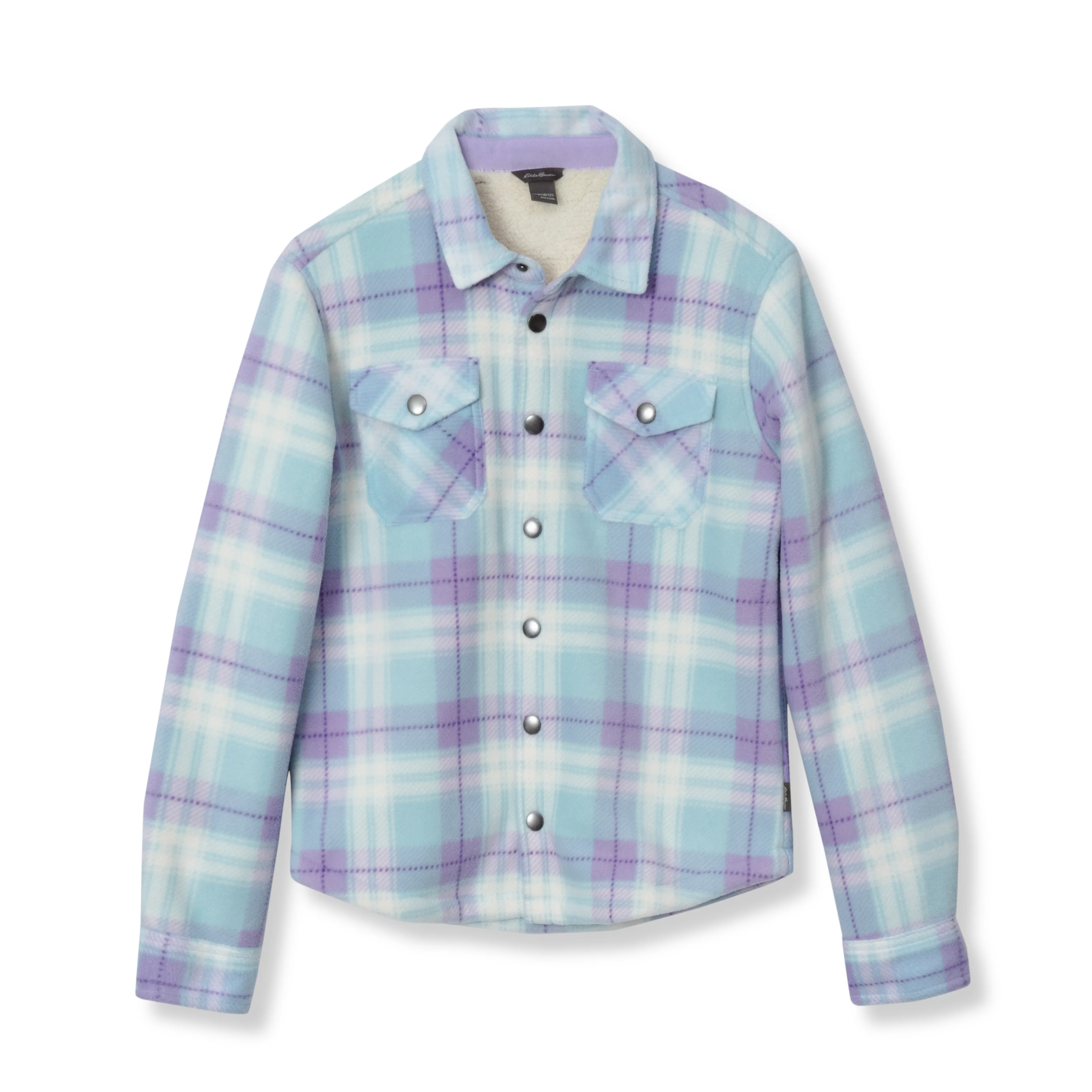 Girls Faux Shearling Shirt Jacket - Image 7
