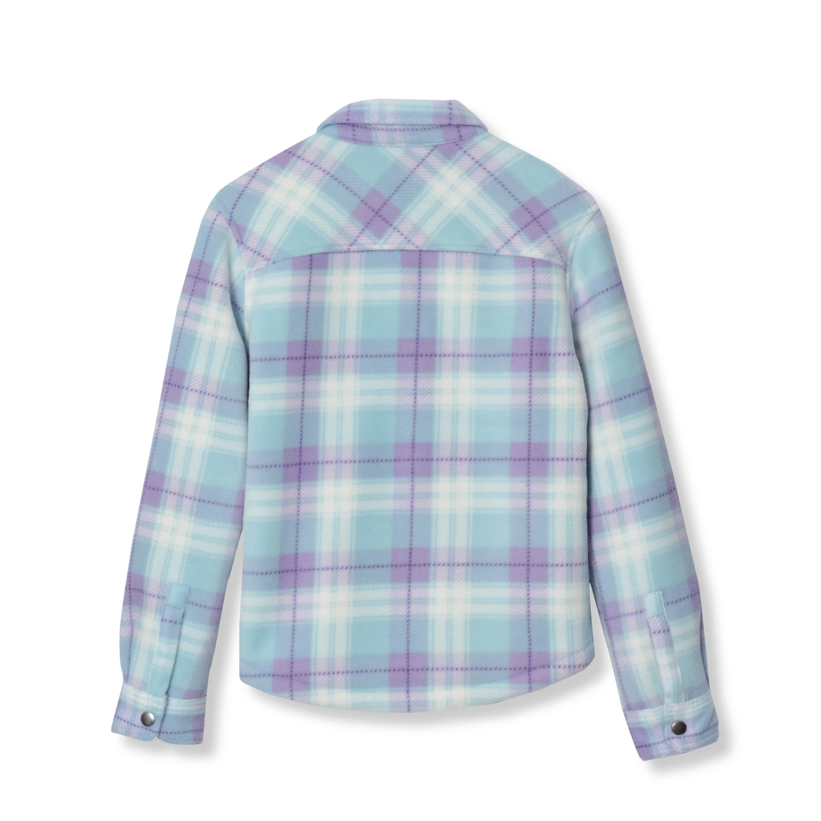 Girls Faux Shearling Shirt Jacket - Image 8