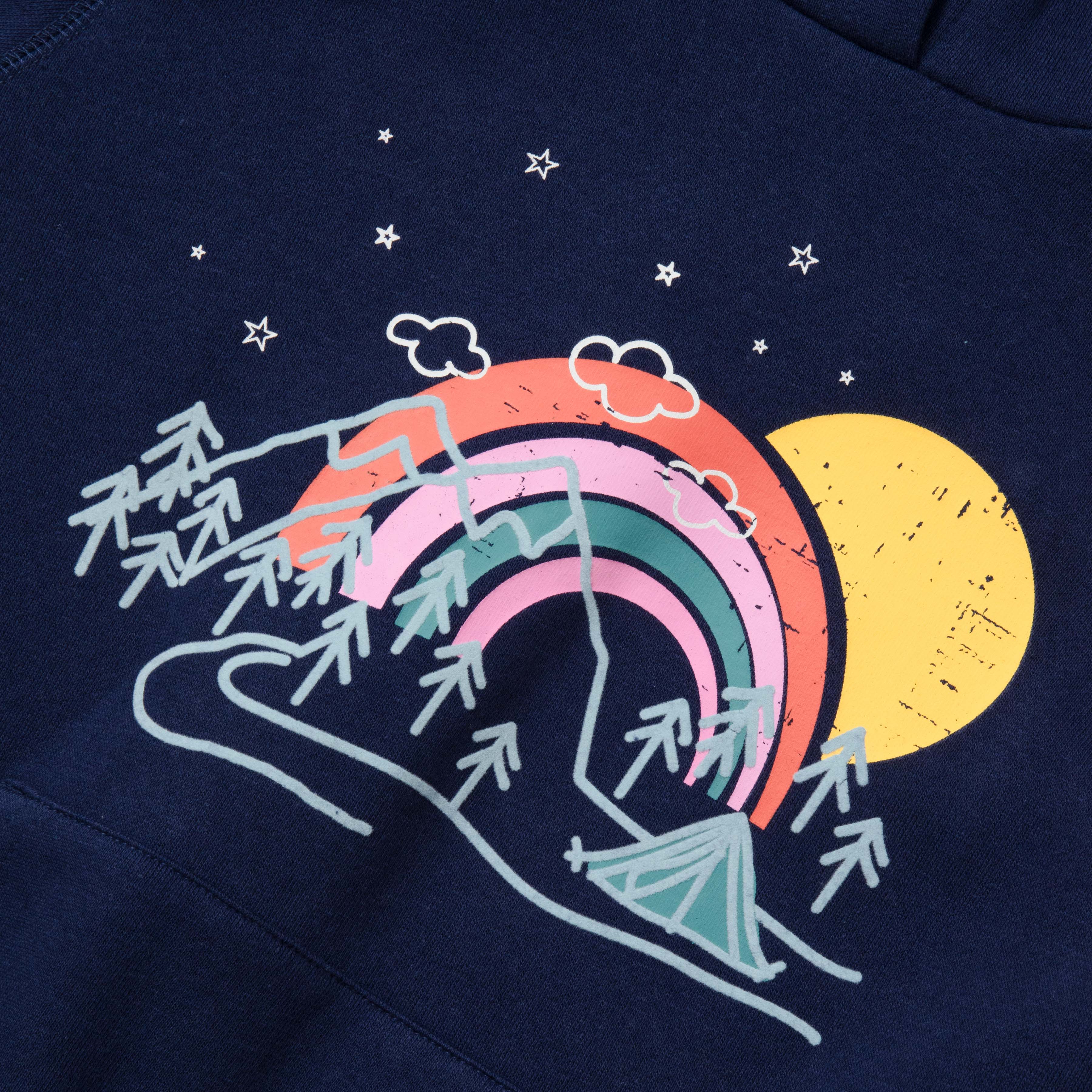 Girls Camp Fleece Graphic Hoodie - Image 3