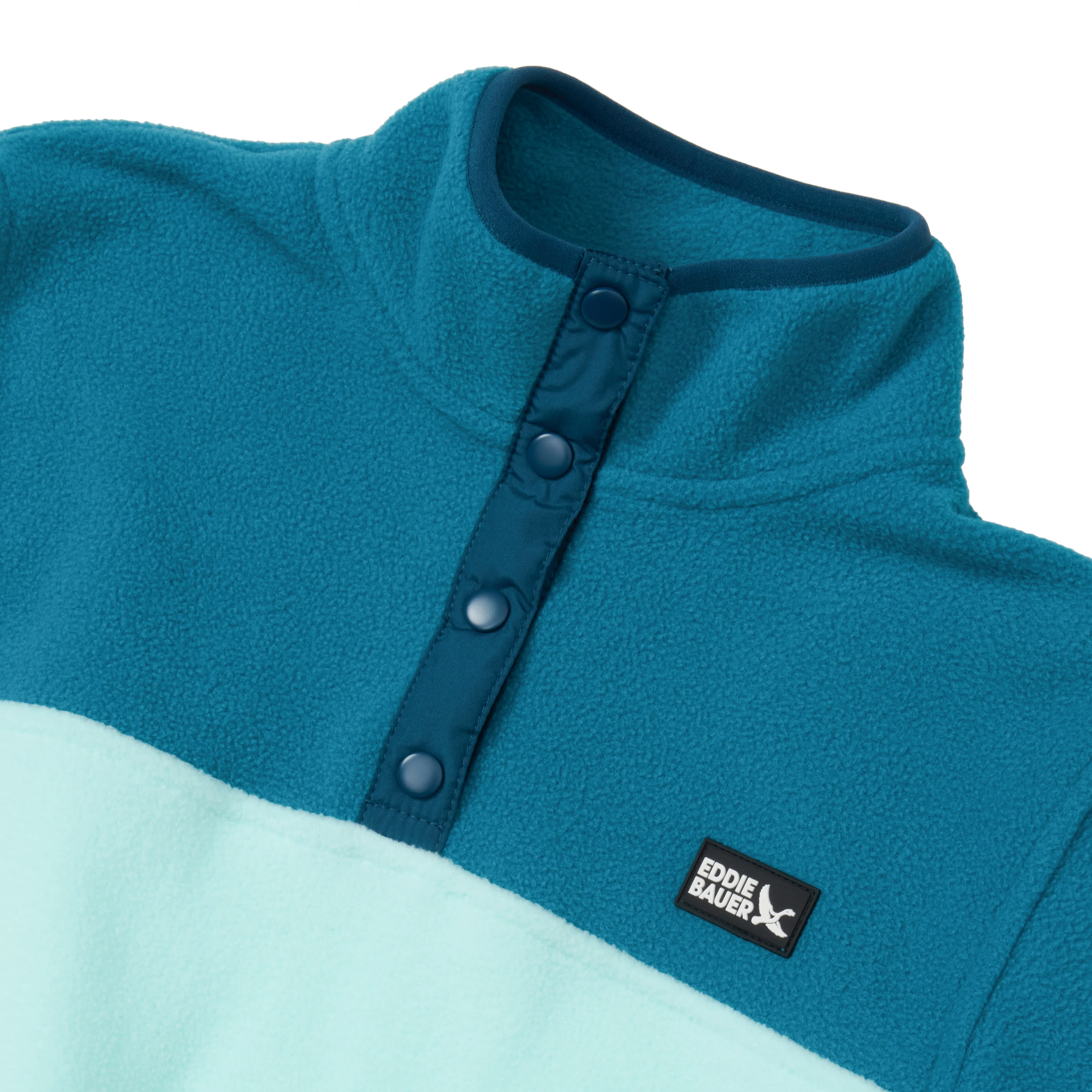 Girls Quest Fleece Snap Neck Pullover - Image 3