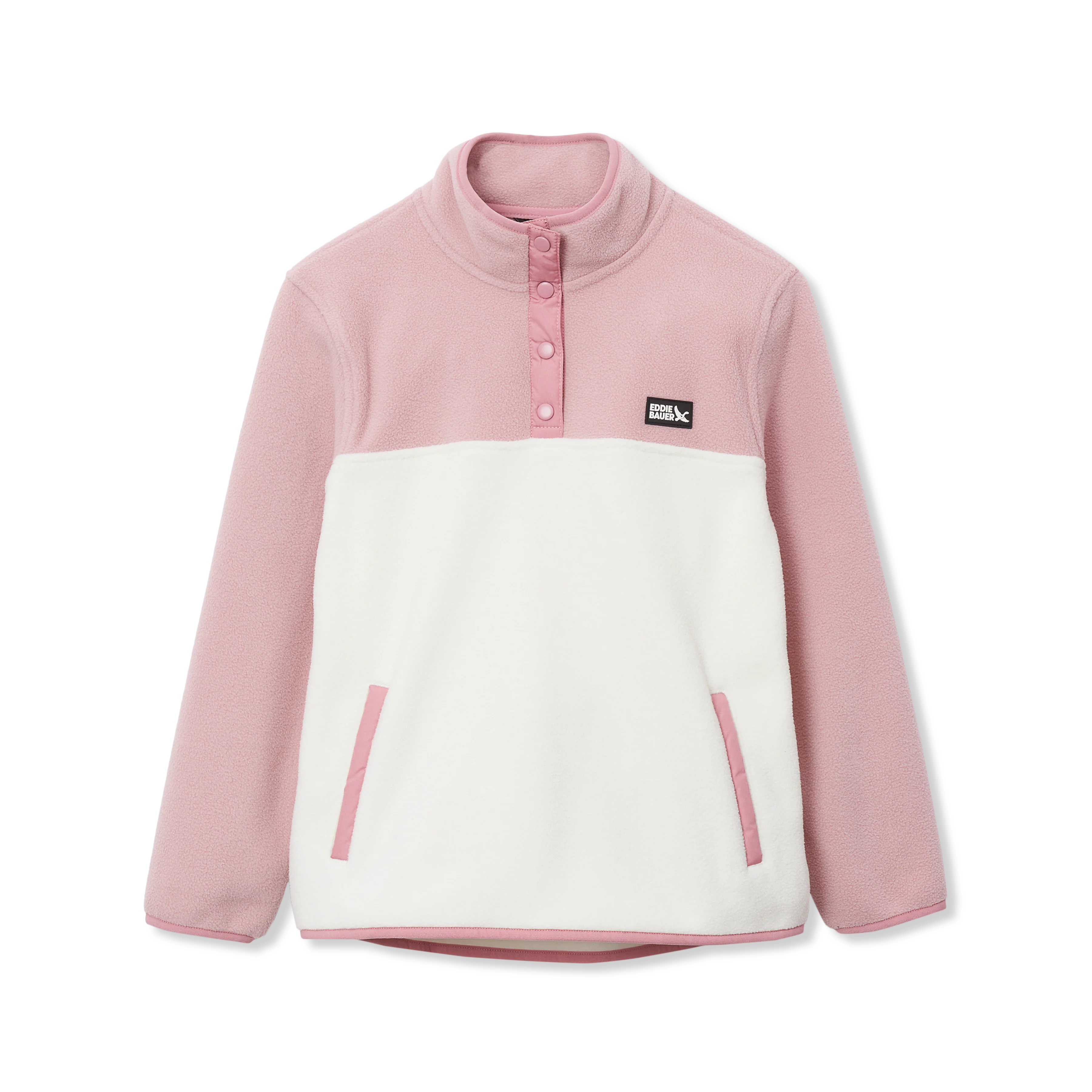 Girls Quest Fleece Snap Neck Pullover - Image 4