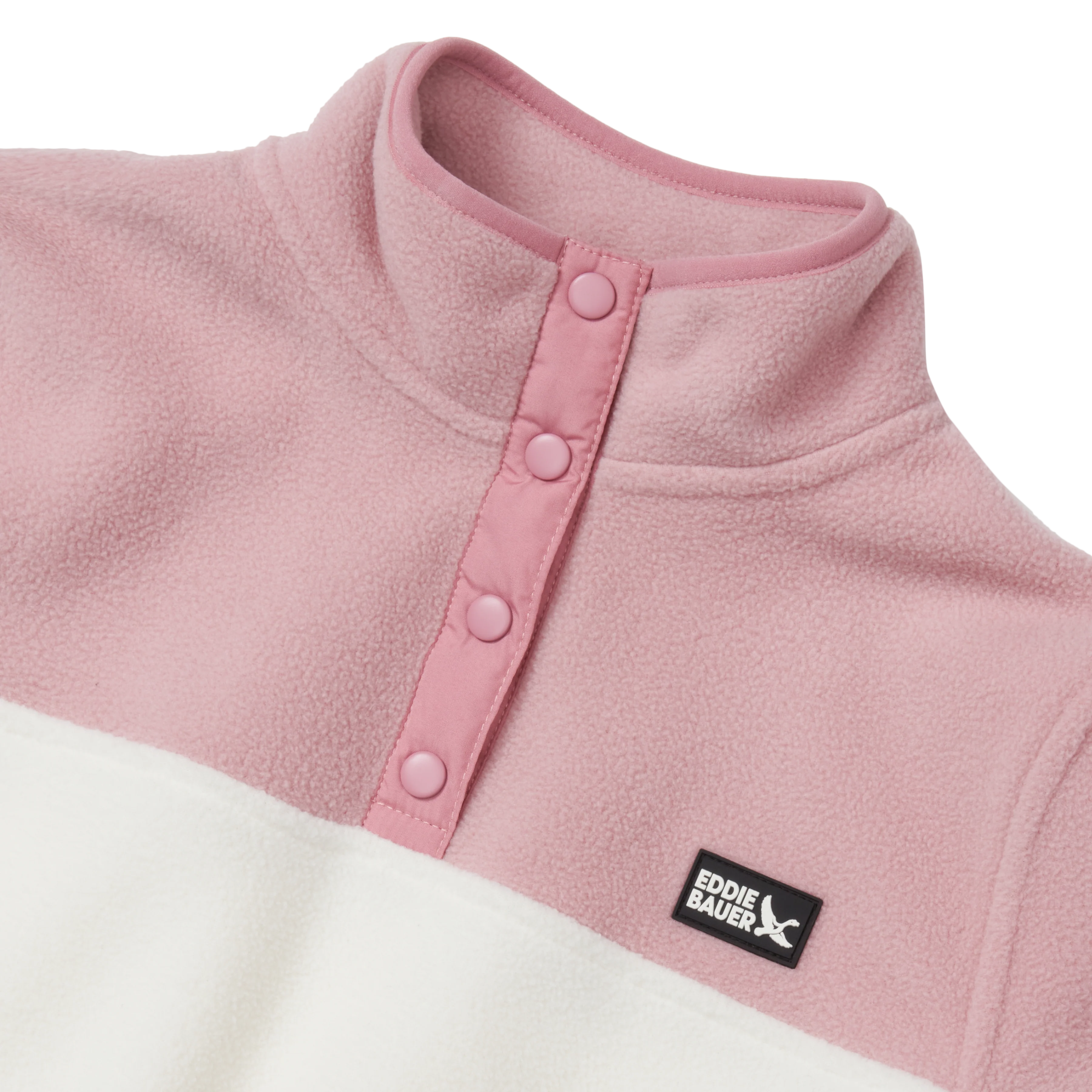 Girls Quest Fleece Snap Neck Pullover - Image 6