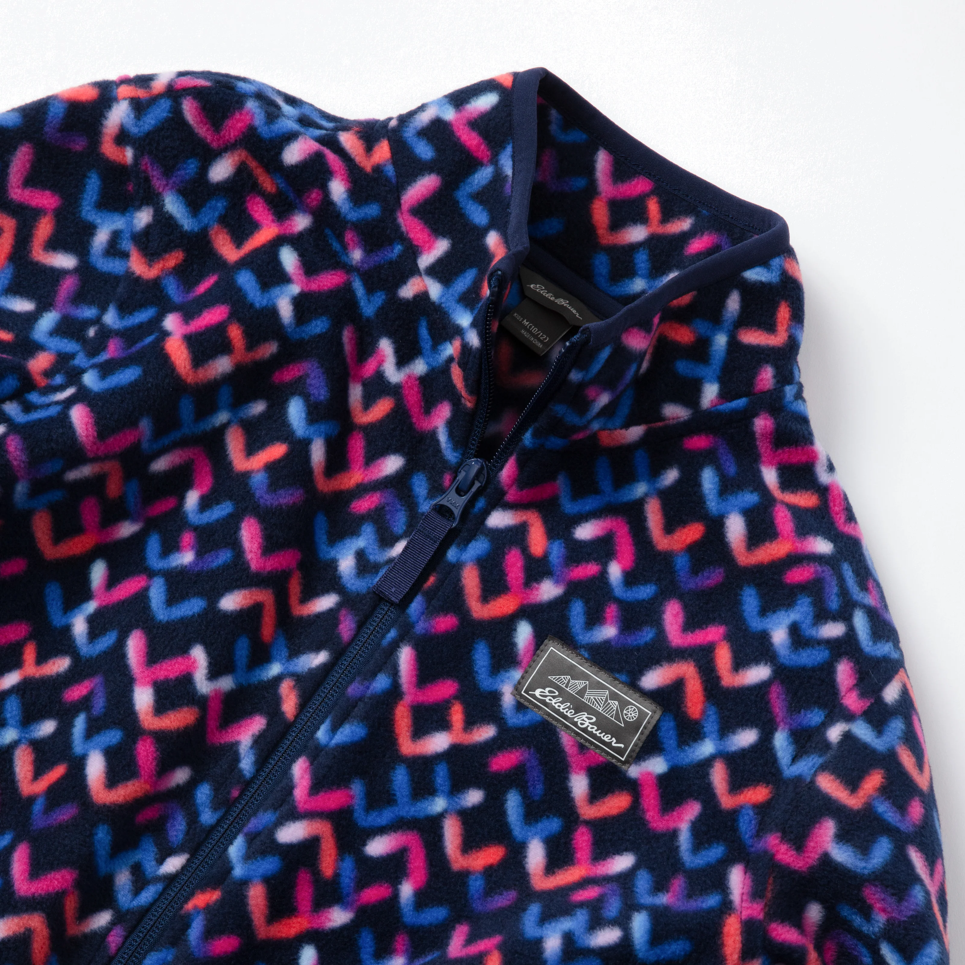 Girls Quest Fleece Full Zip Jacket - Print - Image 4
