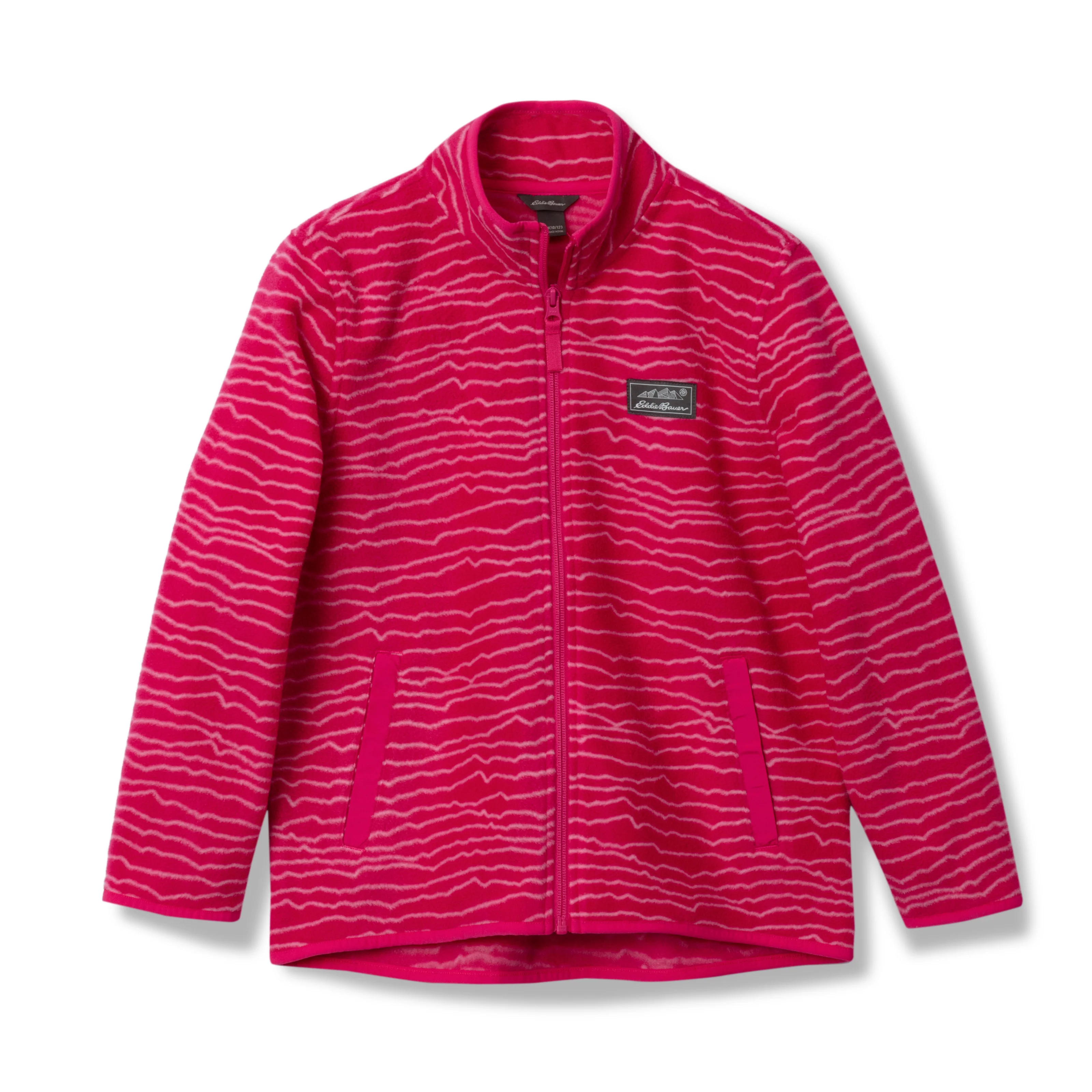 Girls Quest Fleece Full Zip Jacket - Print - Image 5