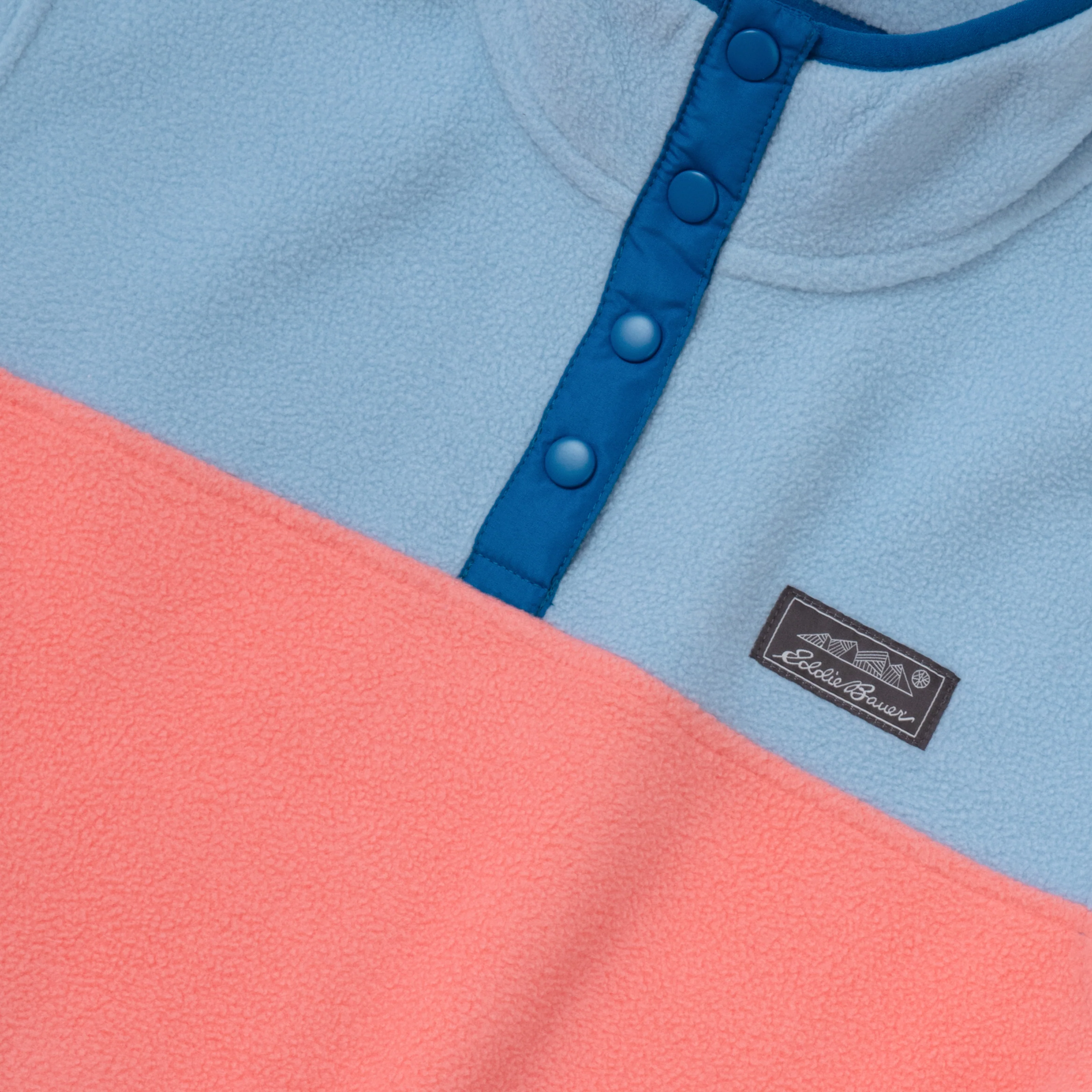Girls Quest Fleece Snap Neck Pullover - Image 4