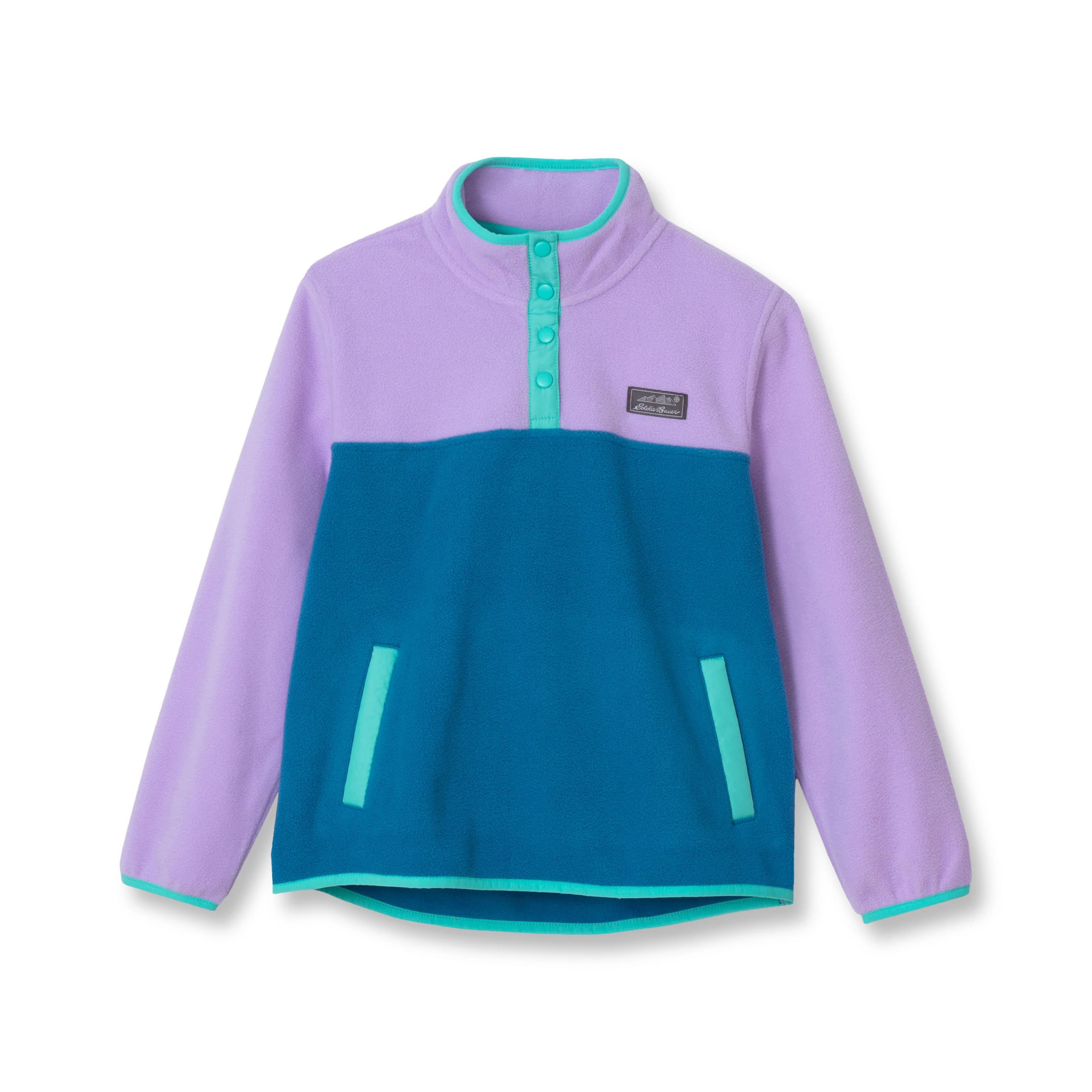 Girls Quest Fleece Snap Neck Pullover - Image 5