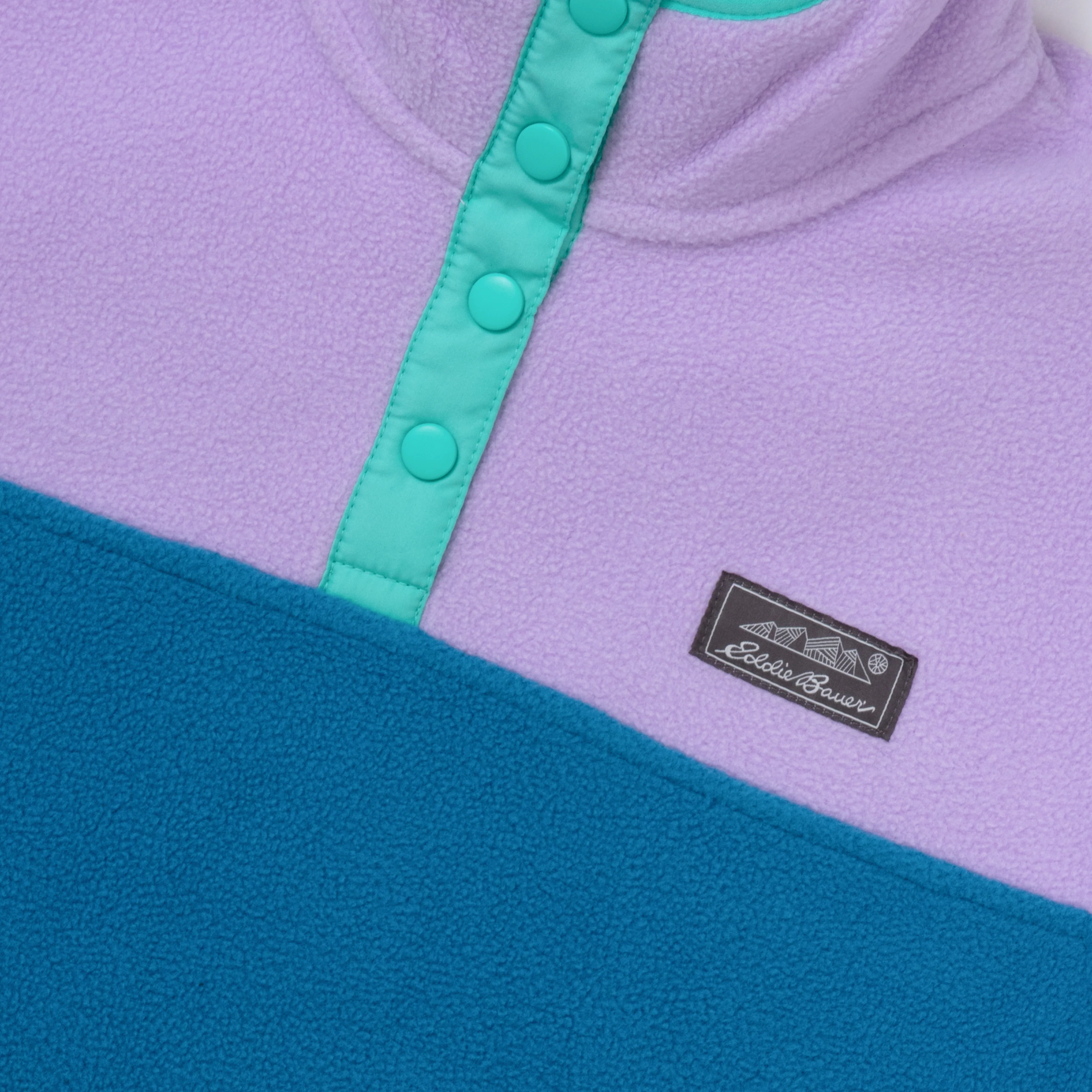 Girls Quest Fleece Snap Neck Pullover - Image 7