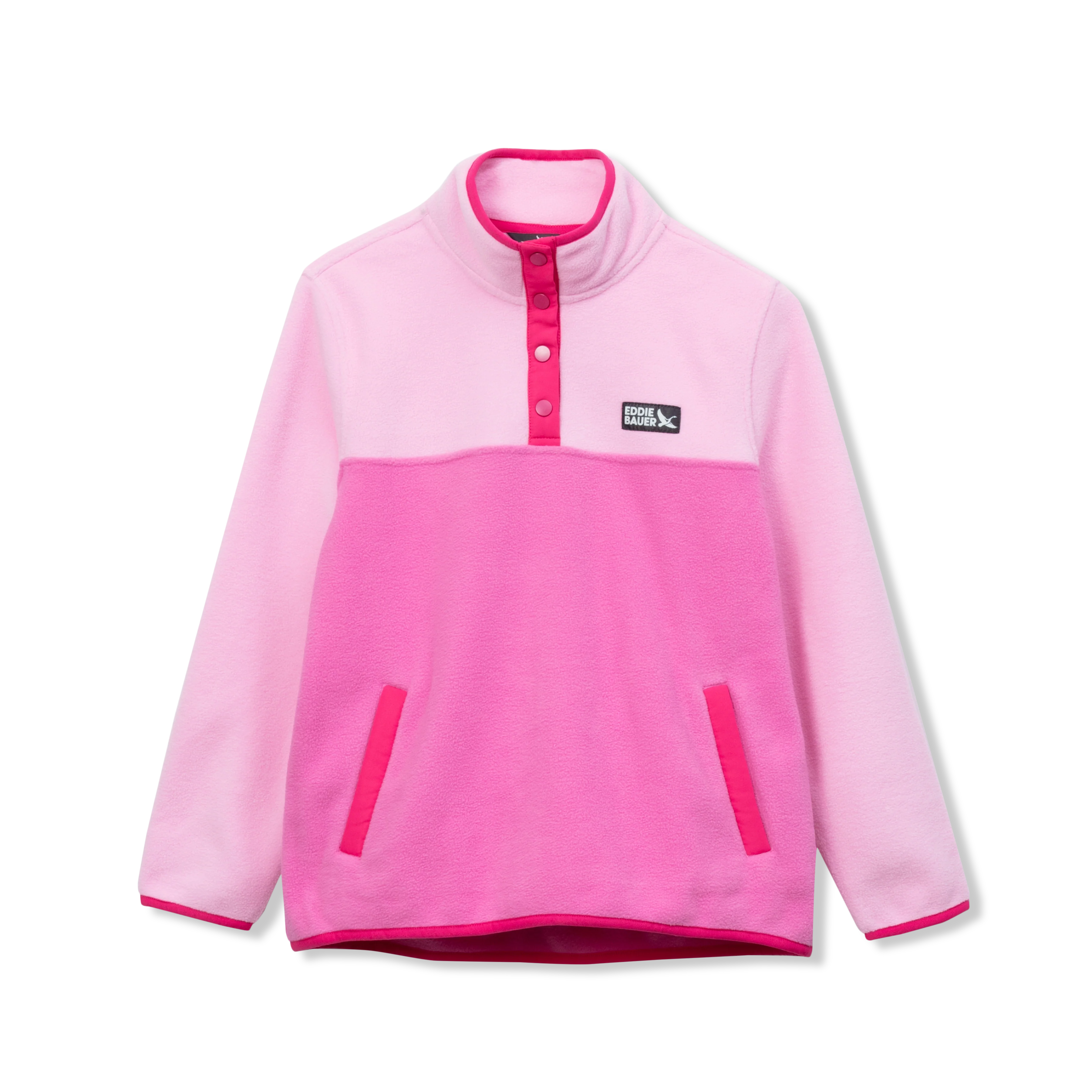 Girls Quest Fleece Snap Neck Pullover - Image 8