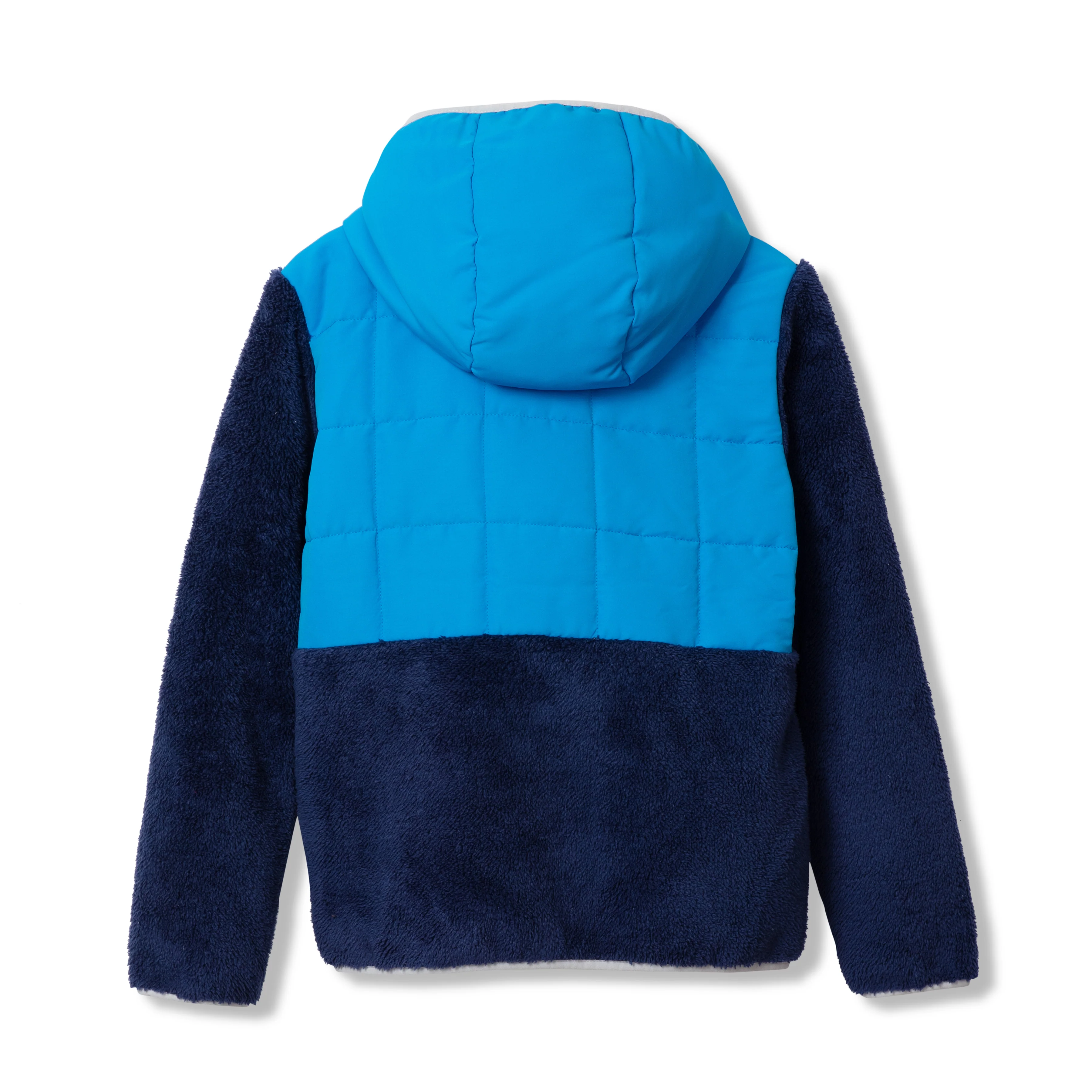 Kids Fleece Mixed Media Hooded Jacket - Image 8