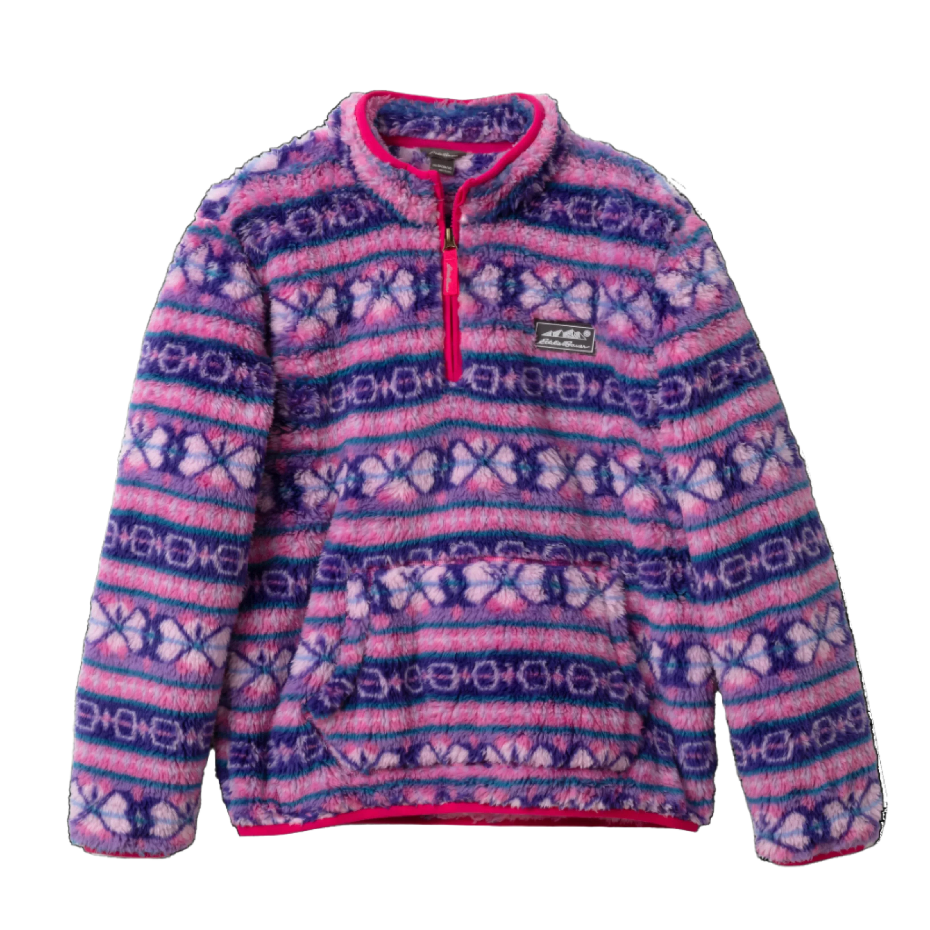 Kids Quest Fleece Plush 1/4-Zip Jacket - Print - Image 7