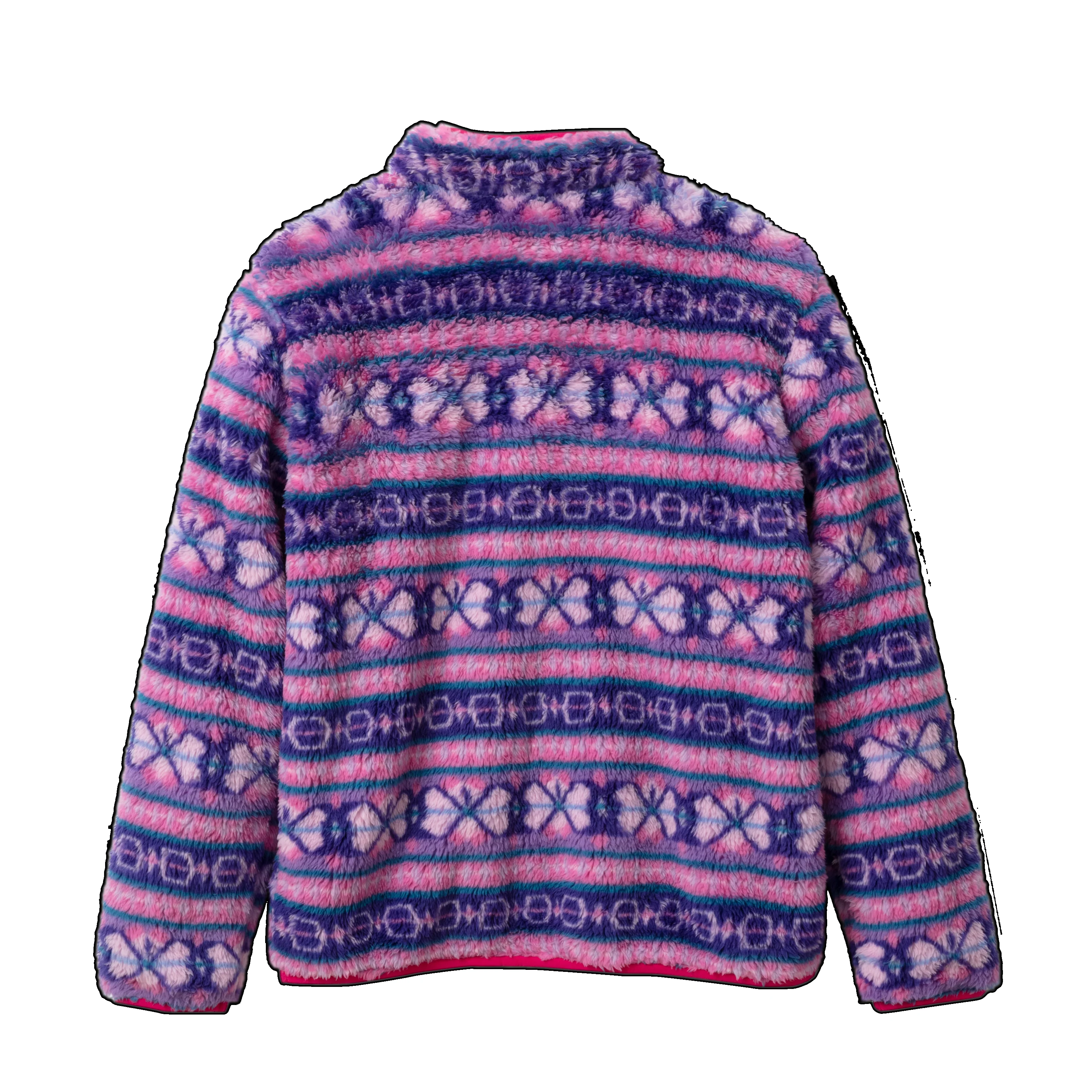 Kids Quest Fleece Plush 1/4-Zip Jacket - Print - Image 8