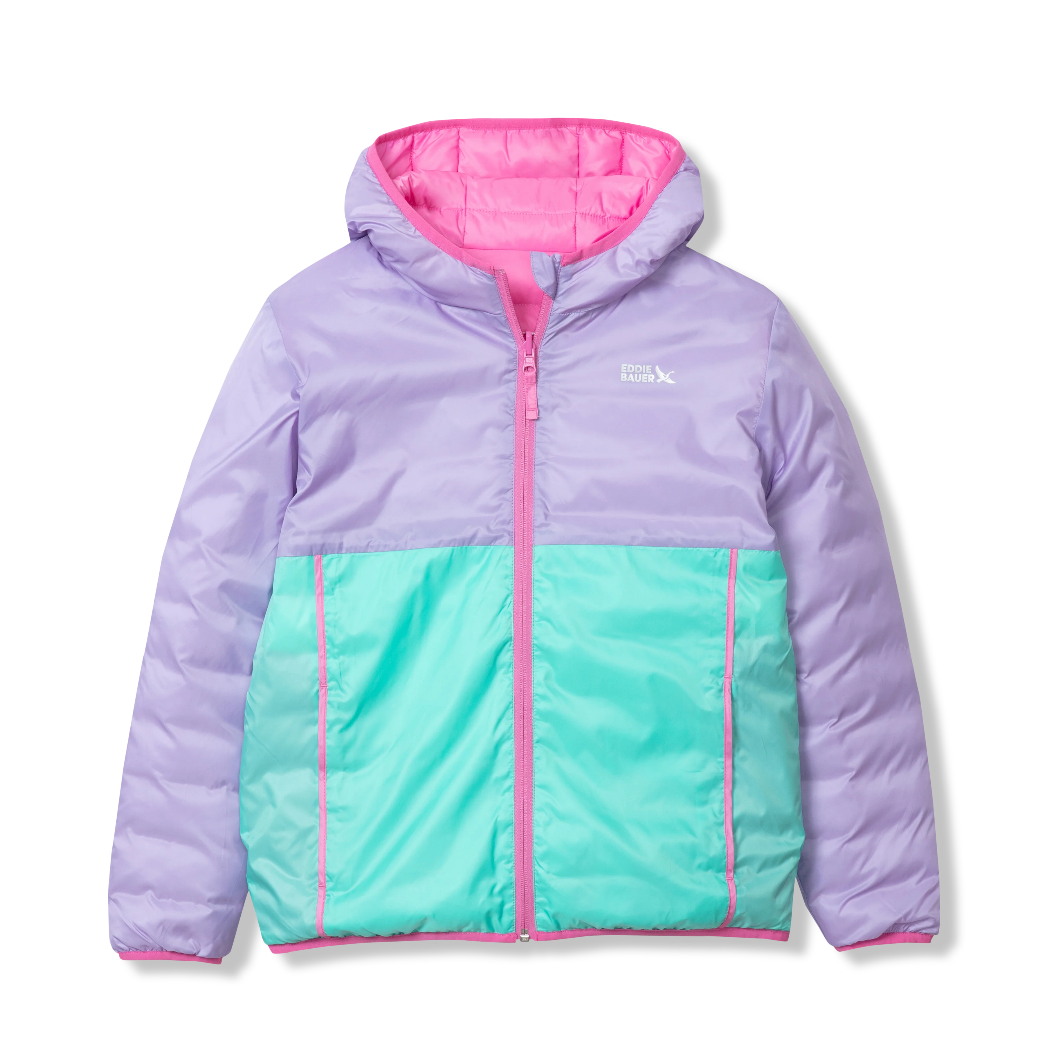 Kids Reversible Cirruslite Down Hooded Jacket - Image 16
